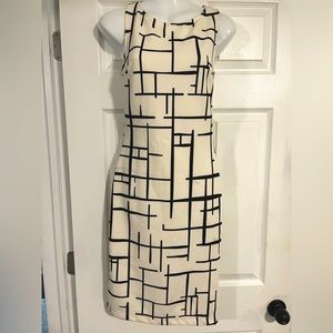 NWT Suzy Shier size small patterned sleeveless midi dress